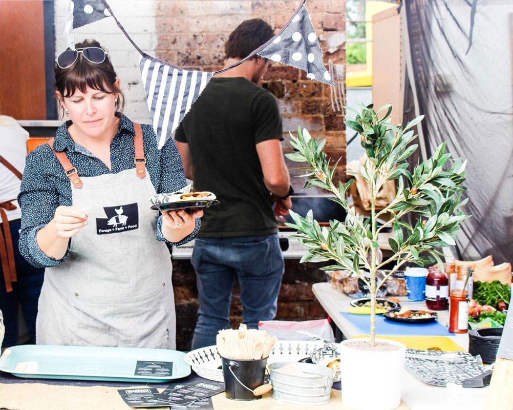 Hamlet And Fields Fiona May Serving Up Breakfast At The Paddock To Potager Stall 1200x958
